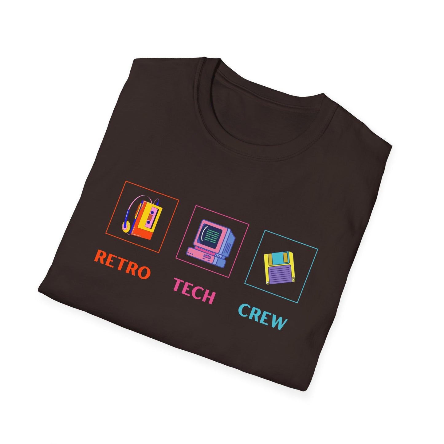 Retro Tech Crew - Unisex Softstyle T-Shirt