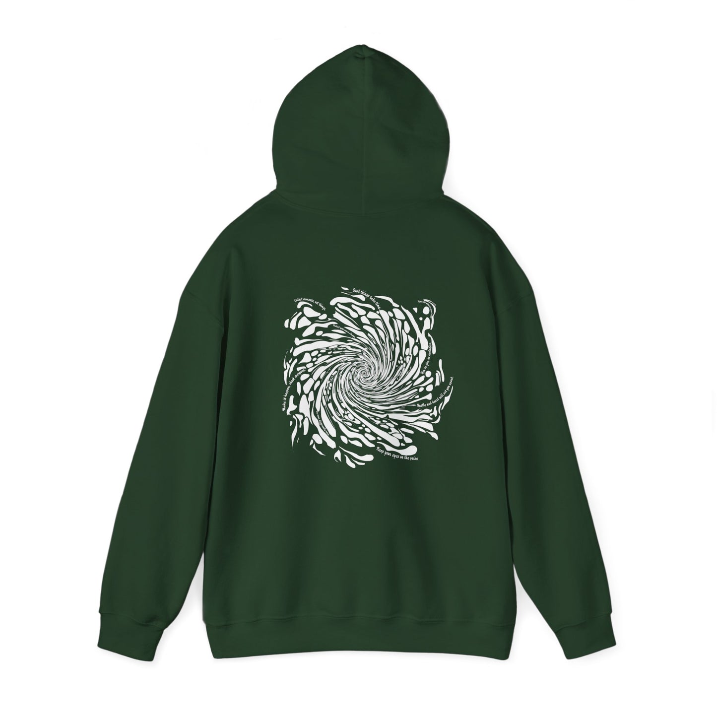 Firework Swirl Statements (printed on back) - Modern Vibes - Unisex Heavy Blend™ Hooded Sweatshirt