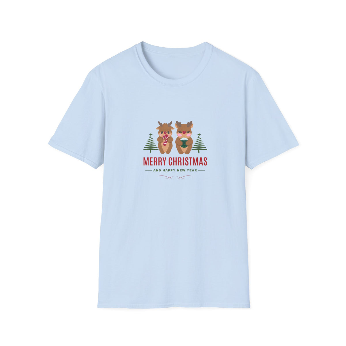 Reindeer Christmas - Unisex Softstyle T-Shirt