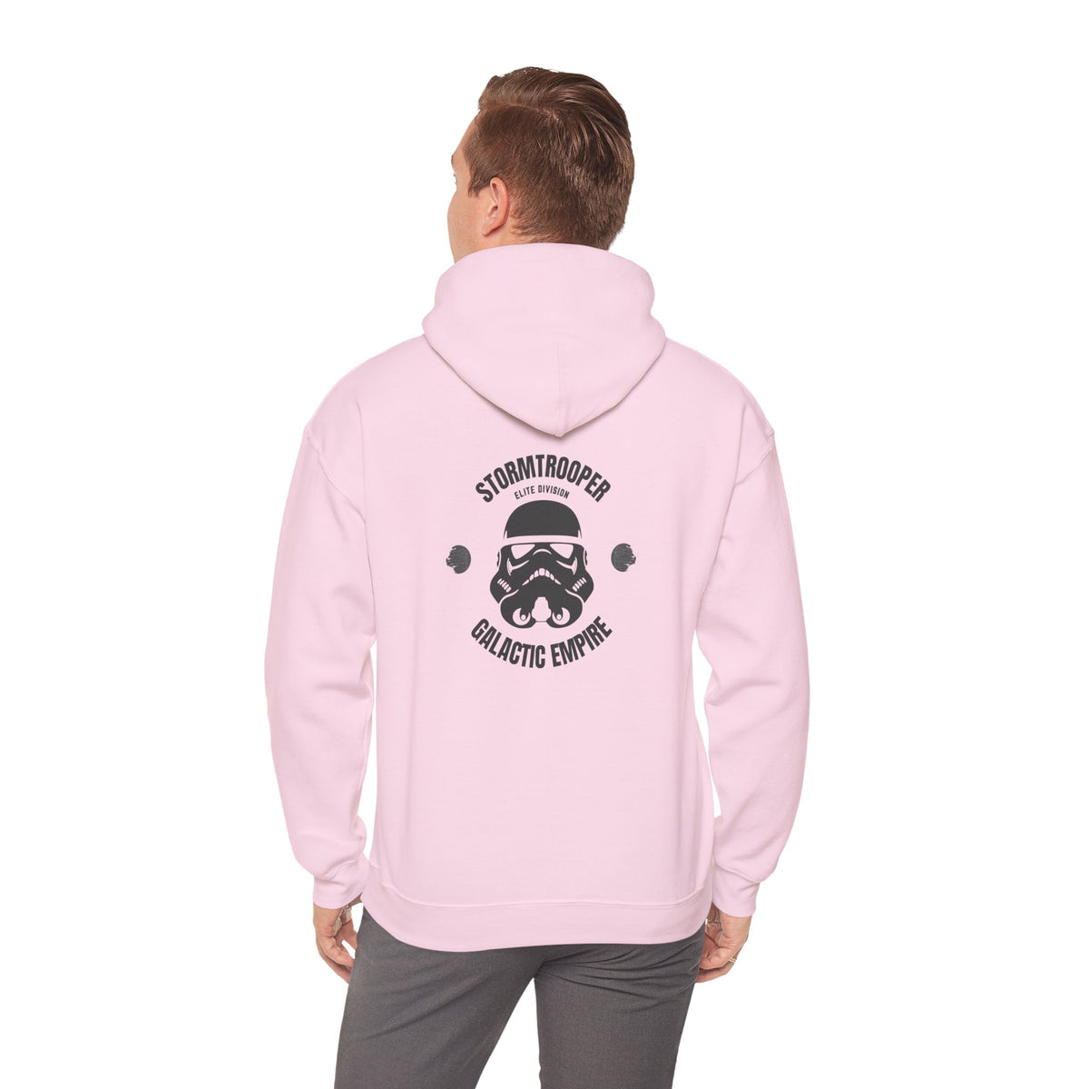 Storm Trooper (printed on back) - Modern vibes - Unisex Heavy Blend™ Hooded Sweatshirt
