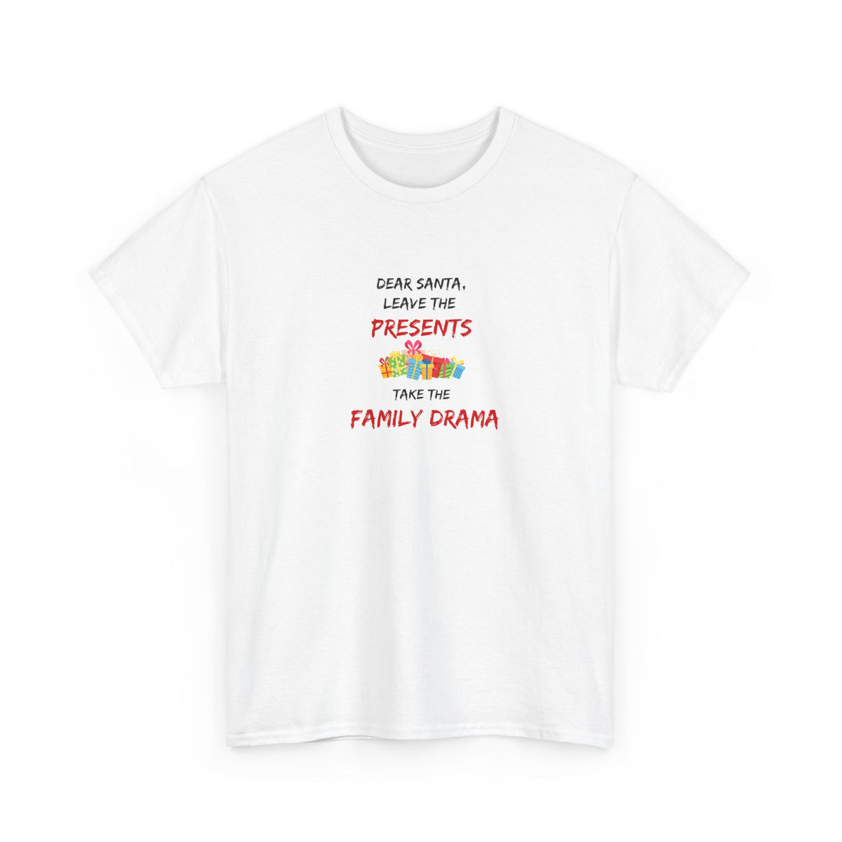 Family Drama - Christmas - Unisex Heavy Cotton Tee