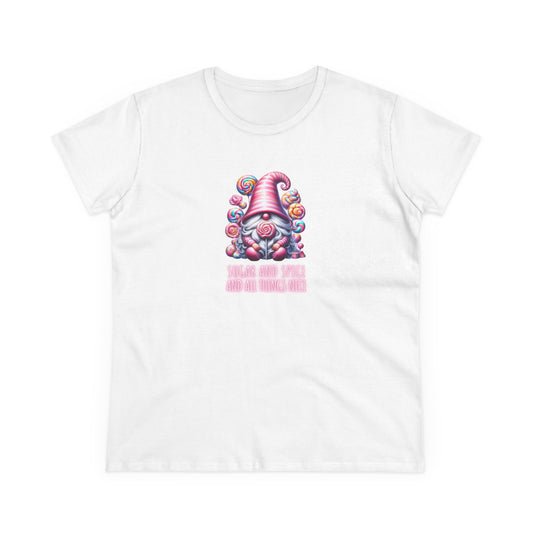 Sugar & Spice and all things nice - Gnomes - Women's Midweight Cotton Tee
