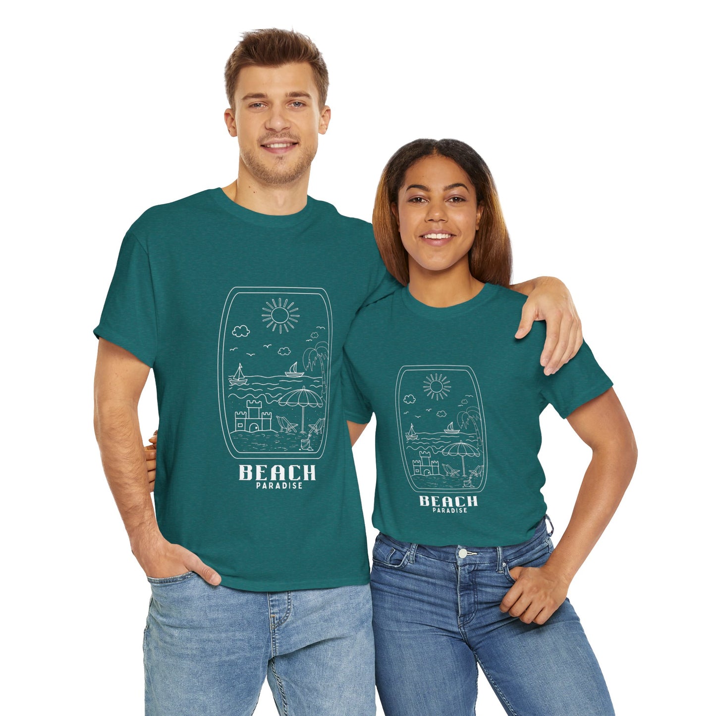 Beach Paradise - Unisex Heavy Cotton Tee