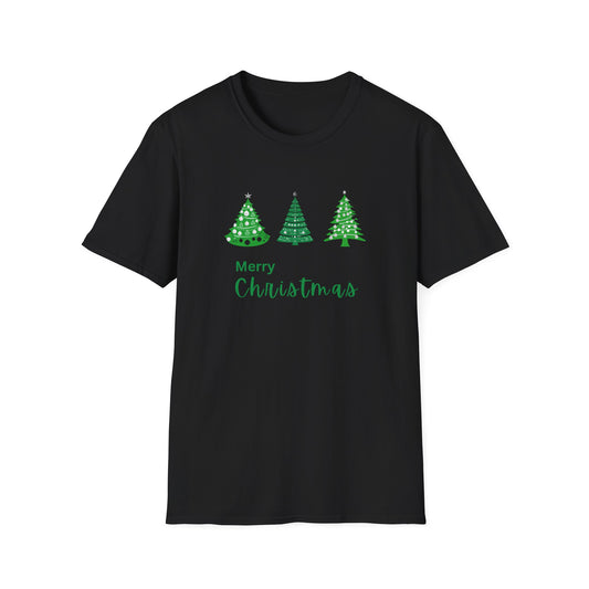 Green Christmas Trees - Unisex Softstyle T-Shirt