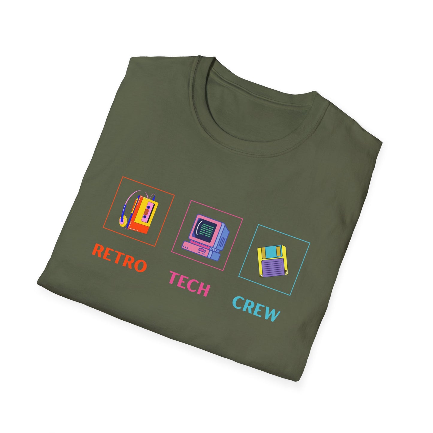 Retro Tech Crew - Unisex Softstyle T-Shirt