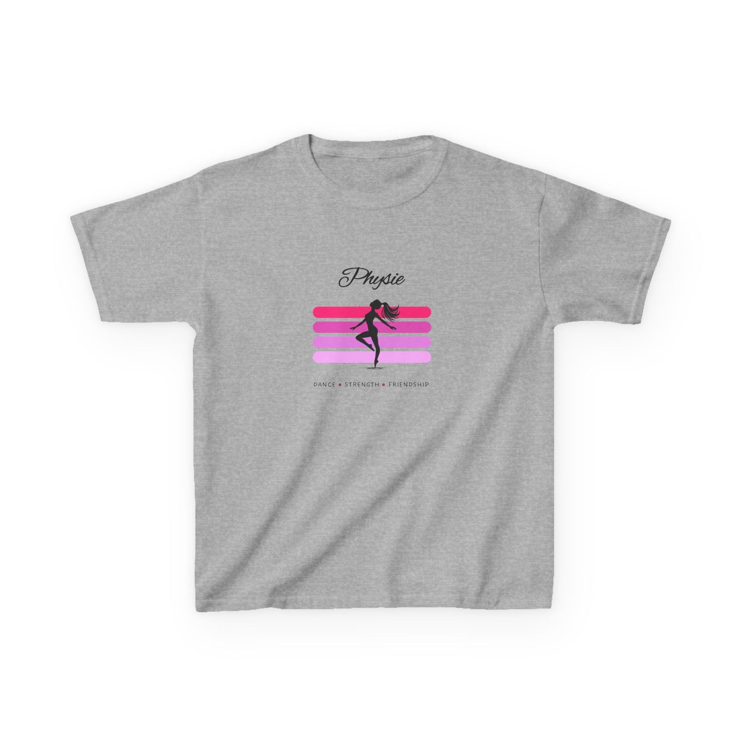 Physie. Dance. Strength. Friendship (pink) - Youth / Kids Heavy Cotton™ Tee