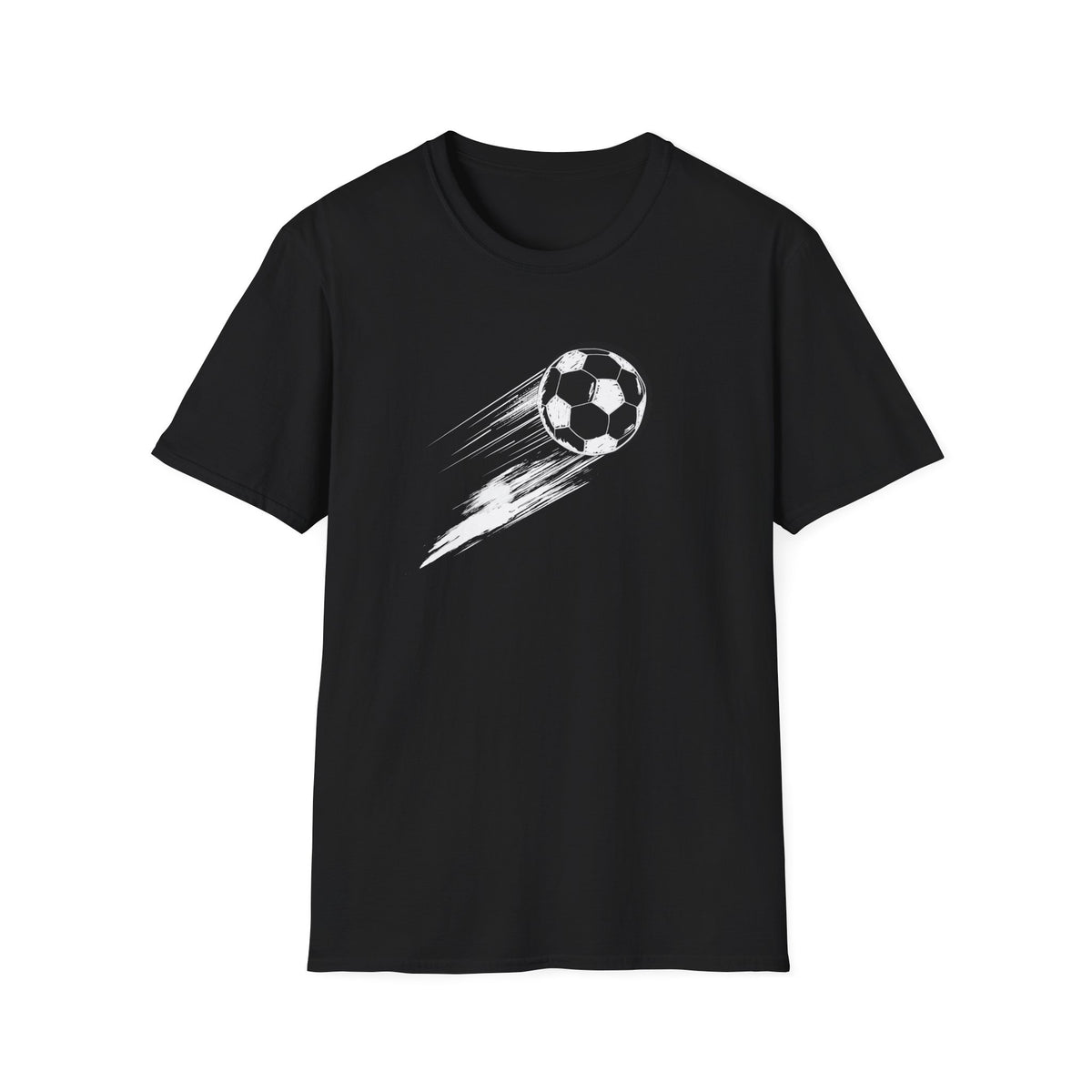 Soccerball Swoosh - Unisex Softstyle T-Shirt