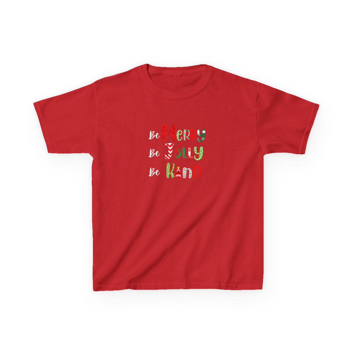 Be Merry, Be Jolly, Be Kind - Youth / Kids Heavy Cotton™ Tee