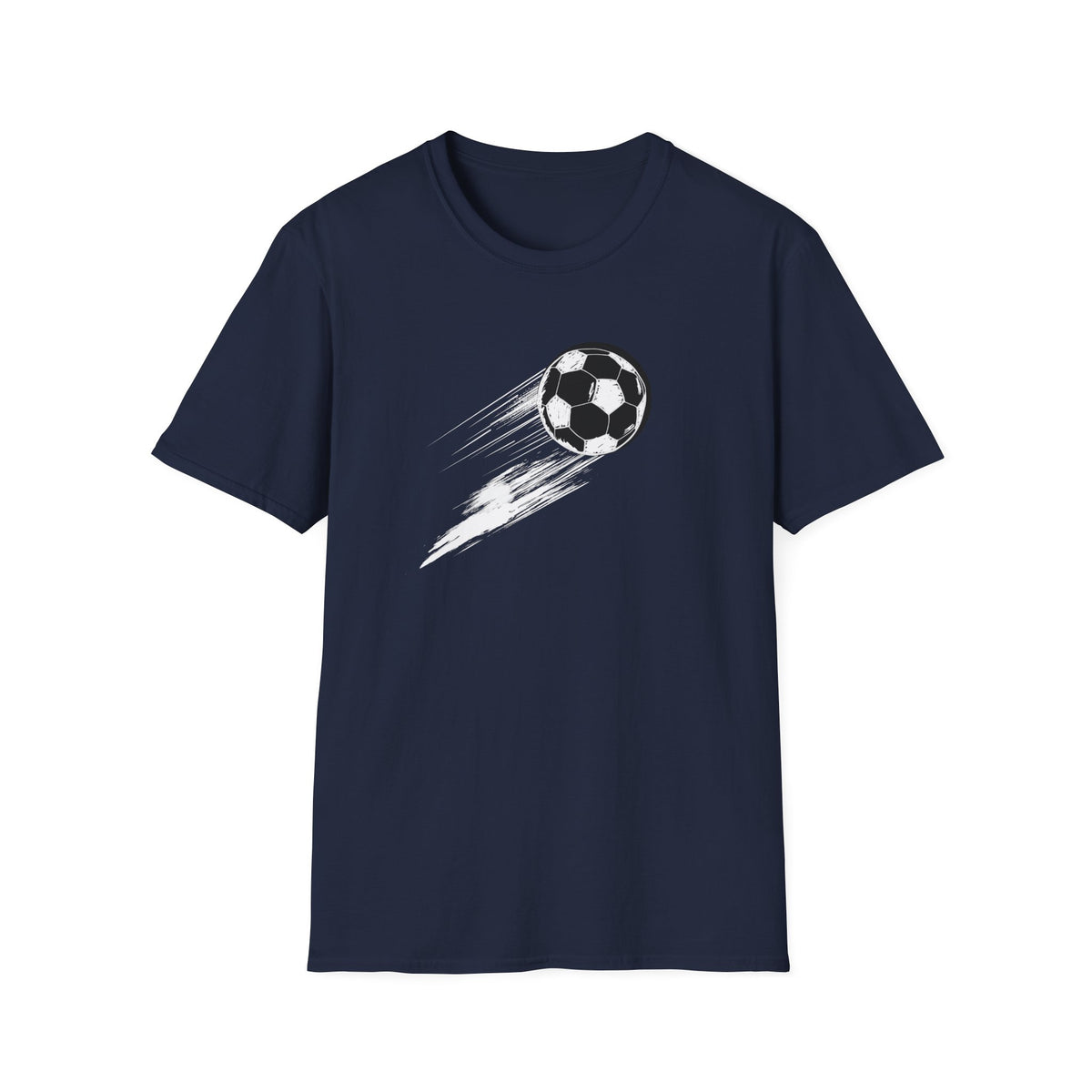 Soccerball Swoosh - Unisex Softstyle T-Shirt