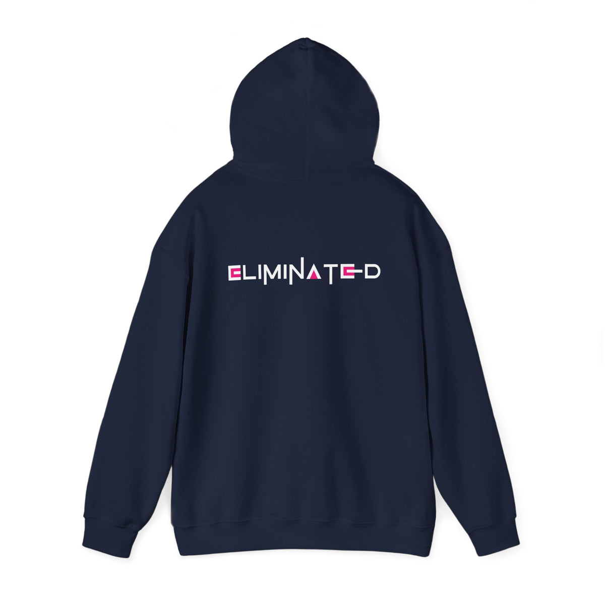 Eliminated (Squid Games) (printed on back) - Modern Vibes - Unisex Heavy Blend™ Hooded Sweatshirt