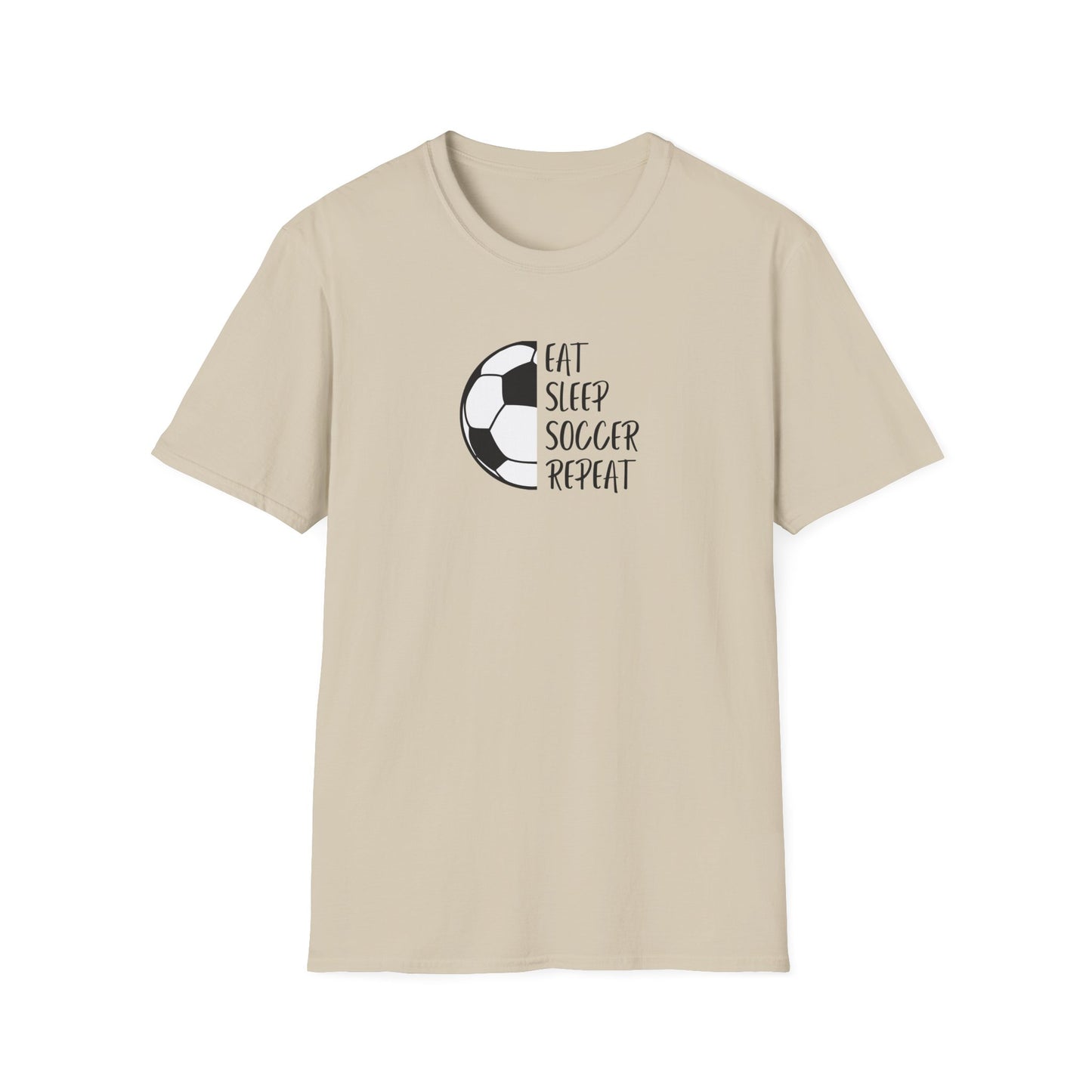 Eat Sleep Soccer Repeat - Unisex Softstyle T-Shirt