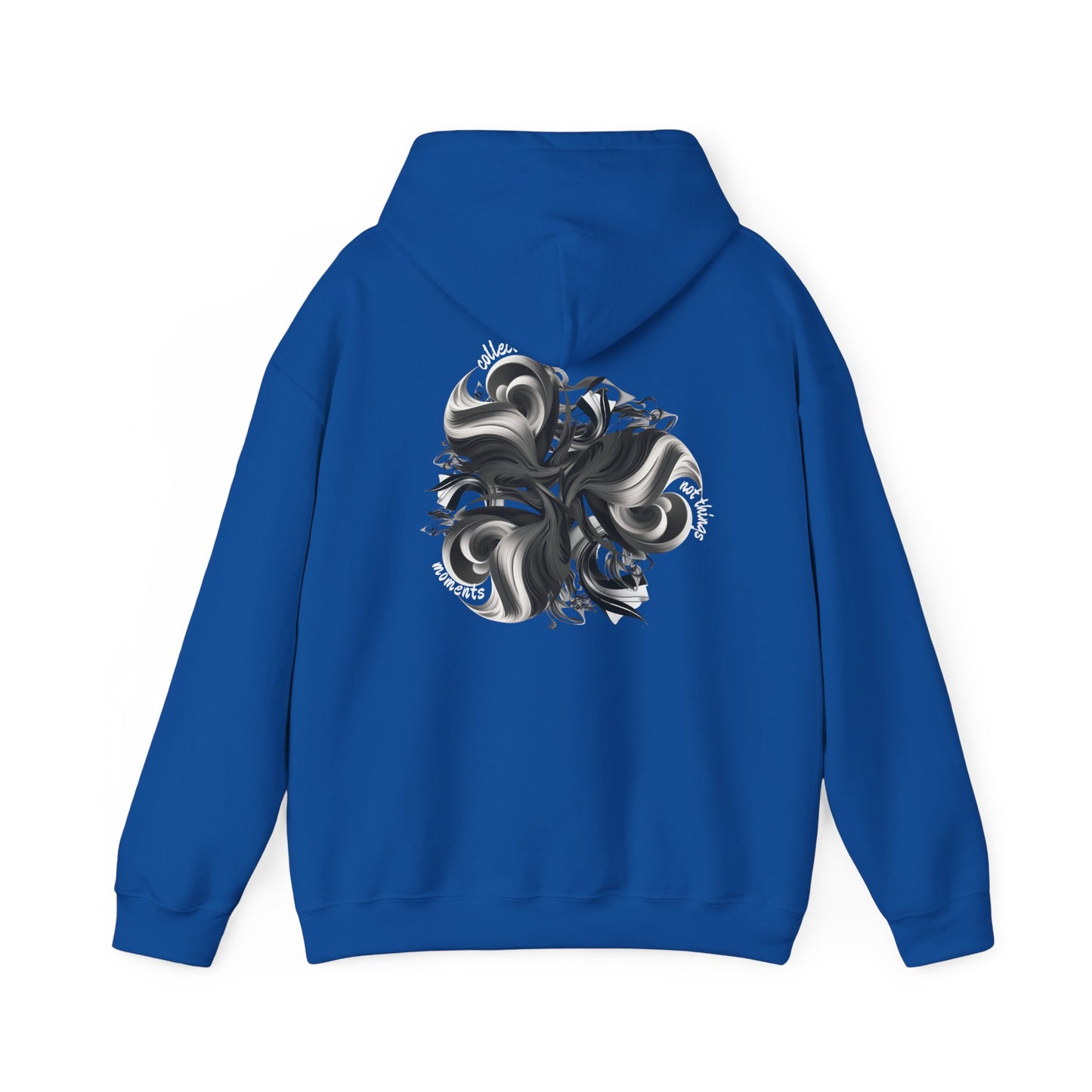 Collect moments not things (printed on back) - Modern Vibes - Unisex Heavy Blend™ Hooded Sweatshirt