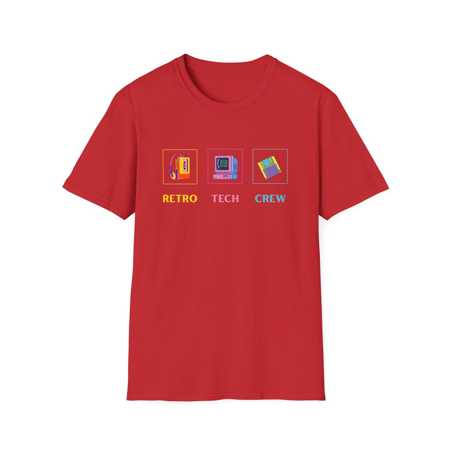 Retro Tech Crew - Unisex Softstyle T-Shirt