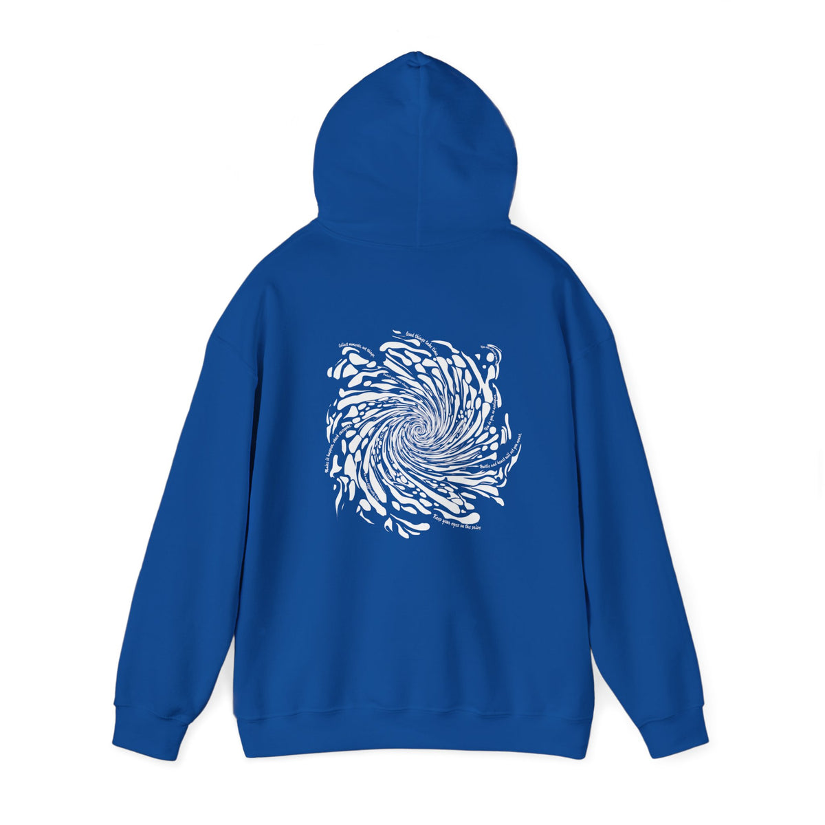 Firework Swirl Statements (printed on back) - Modern Vibes - Unisex Heavy Blend™ Hooded Sweatshirt