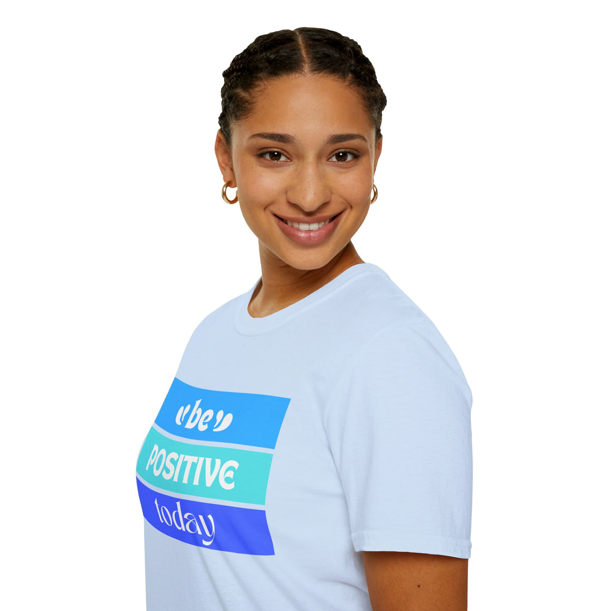 Be Positive Today (blue) - Unisex Softstyle T-Shirt