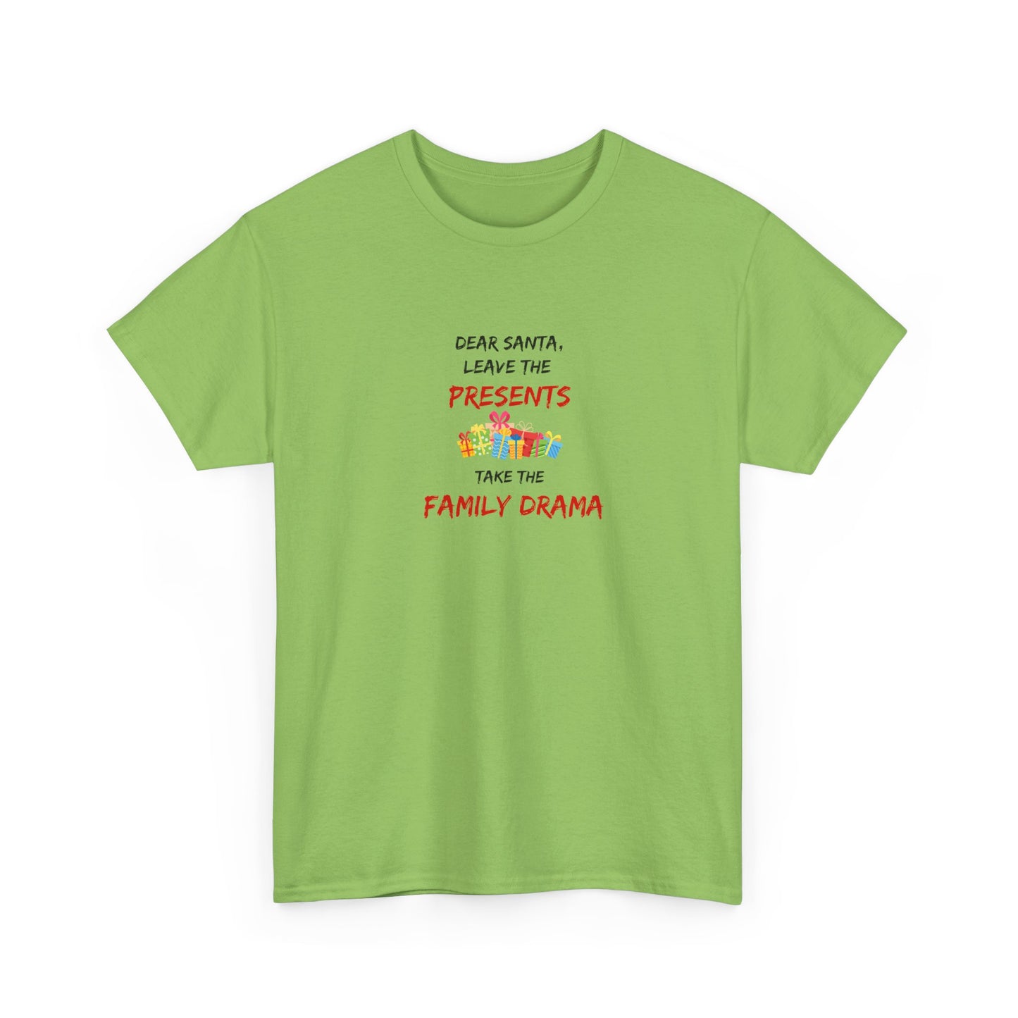 Family Drama - Christmas - Unisex Heavy Cotton Tee