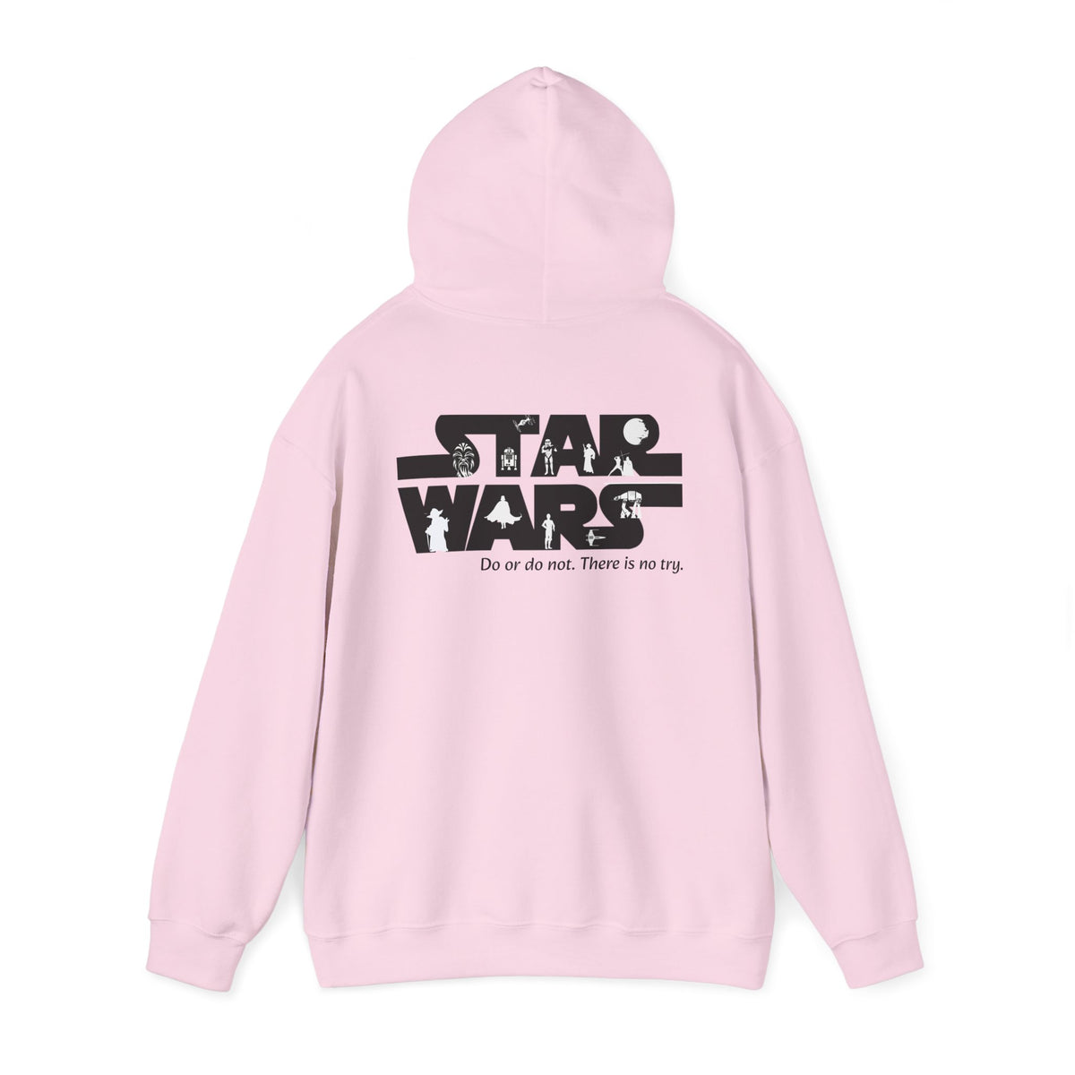Star Wars Silhouette (printed on back) - Modern Vibes - Unisex Heavy Blend™ Hooded Sweatshirt