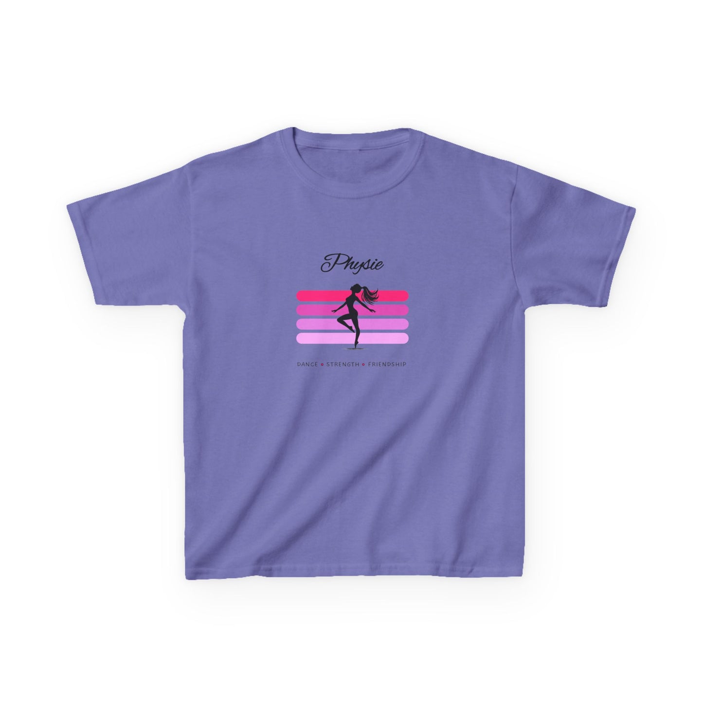 Physie. Dance. Strength. Friendship (pink) - Youth / Kids Heavy Cotton™ Tee