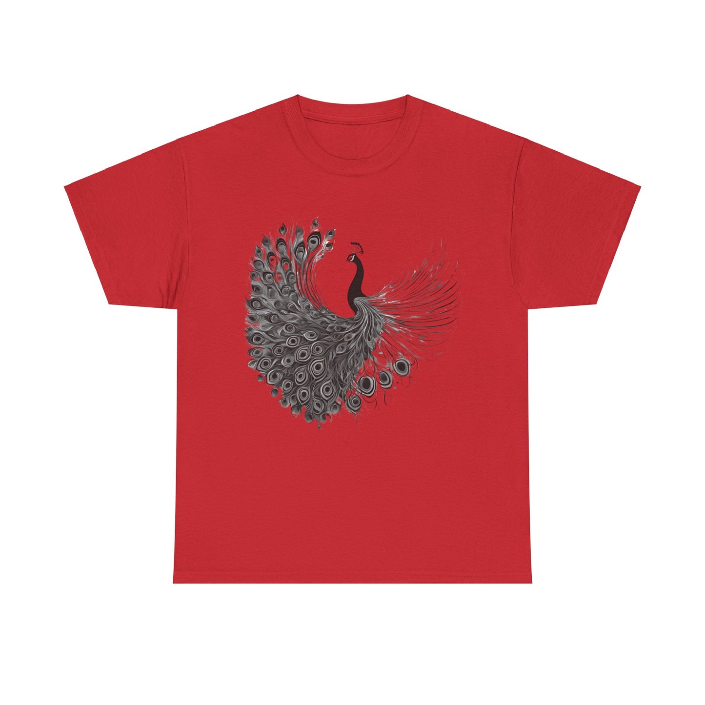 Peacock - Statement Graphic - Unisex Heavy Cotton Tee