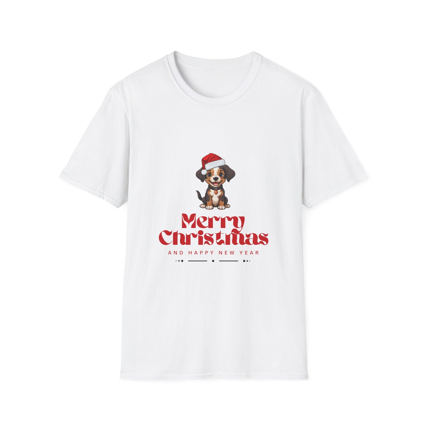 Doggy Merry Christmas - Unisex Softstyle T-Shirt