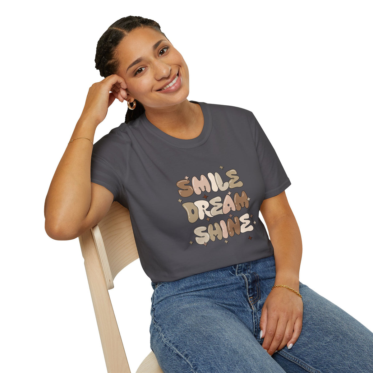 Smile Dream Shine (neutral) - Unisex Softstyle T-Shirt