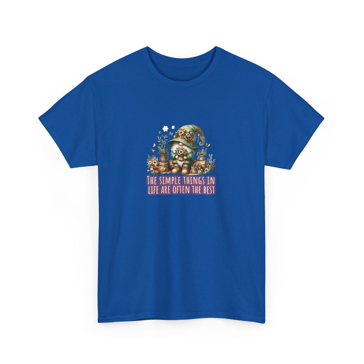 Simplest Things in Life Gnome - Unisex Heavy Cotton Tee