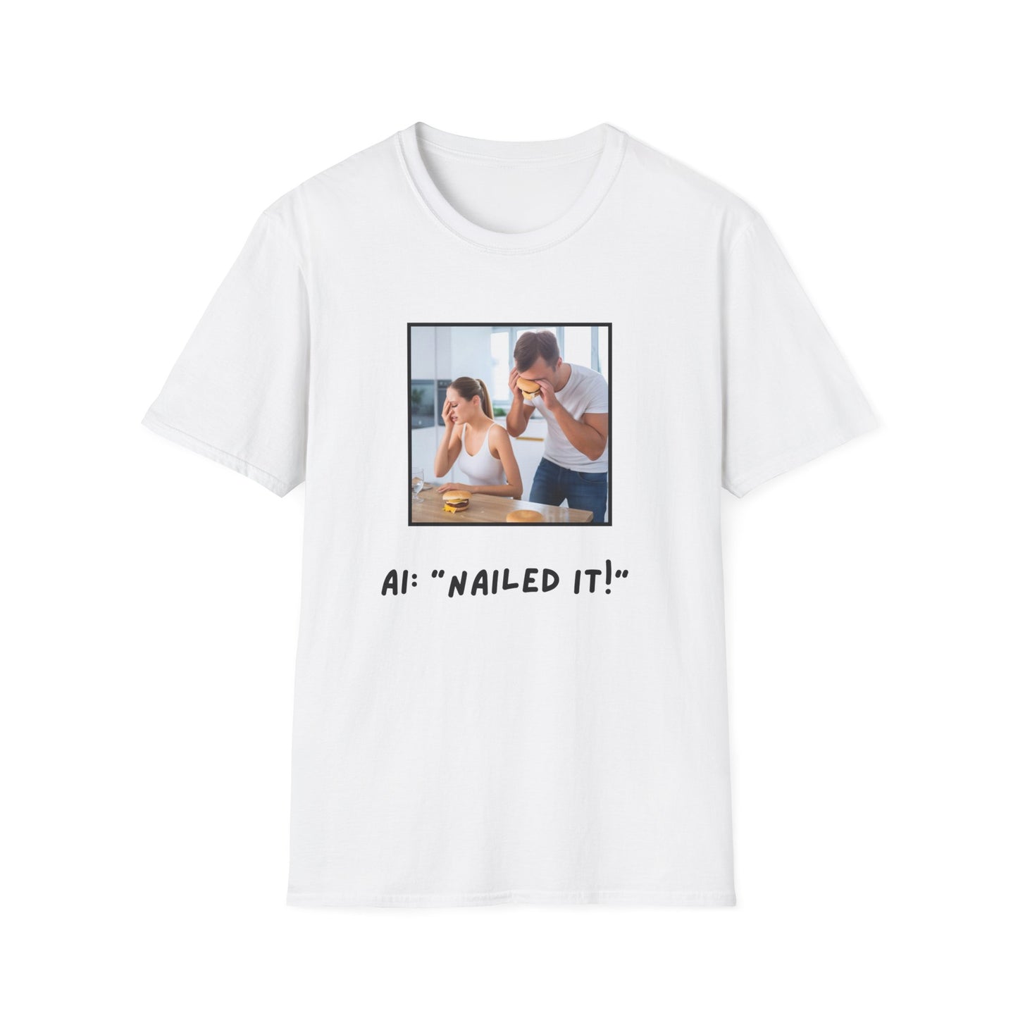 GenAI: Nailed it! - Tech - Unisex Softstyle T-Shirt