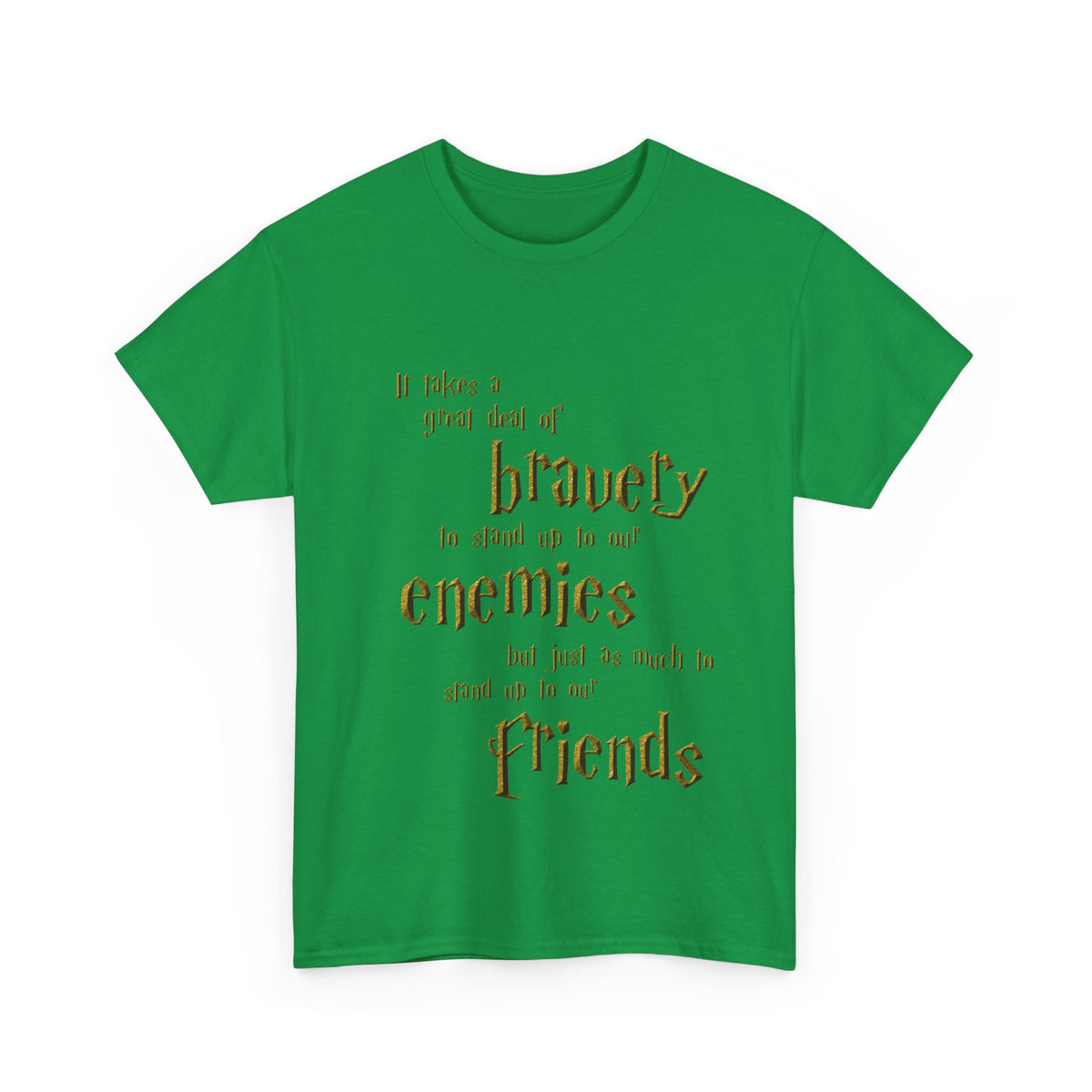 It takes a great deal of bravery to stand up to our enemies (Harry Potter) - Unisex Heavy Cotton Tee