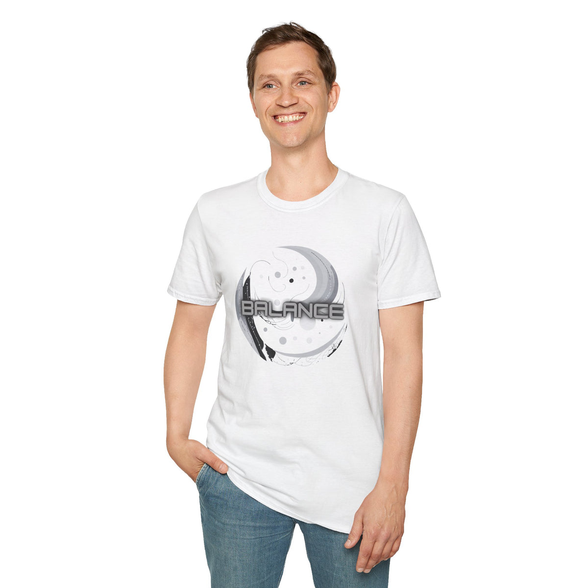 Balance - Statement Graphic - Unisex Softstyle T-Shirt