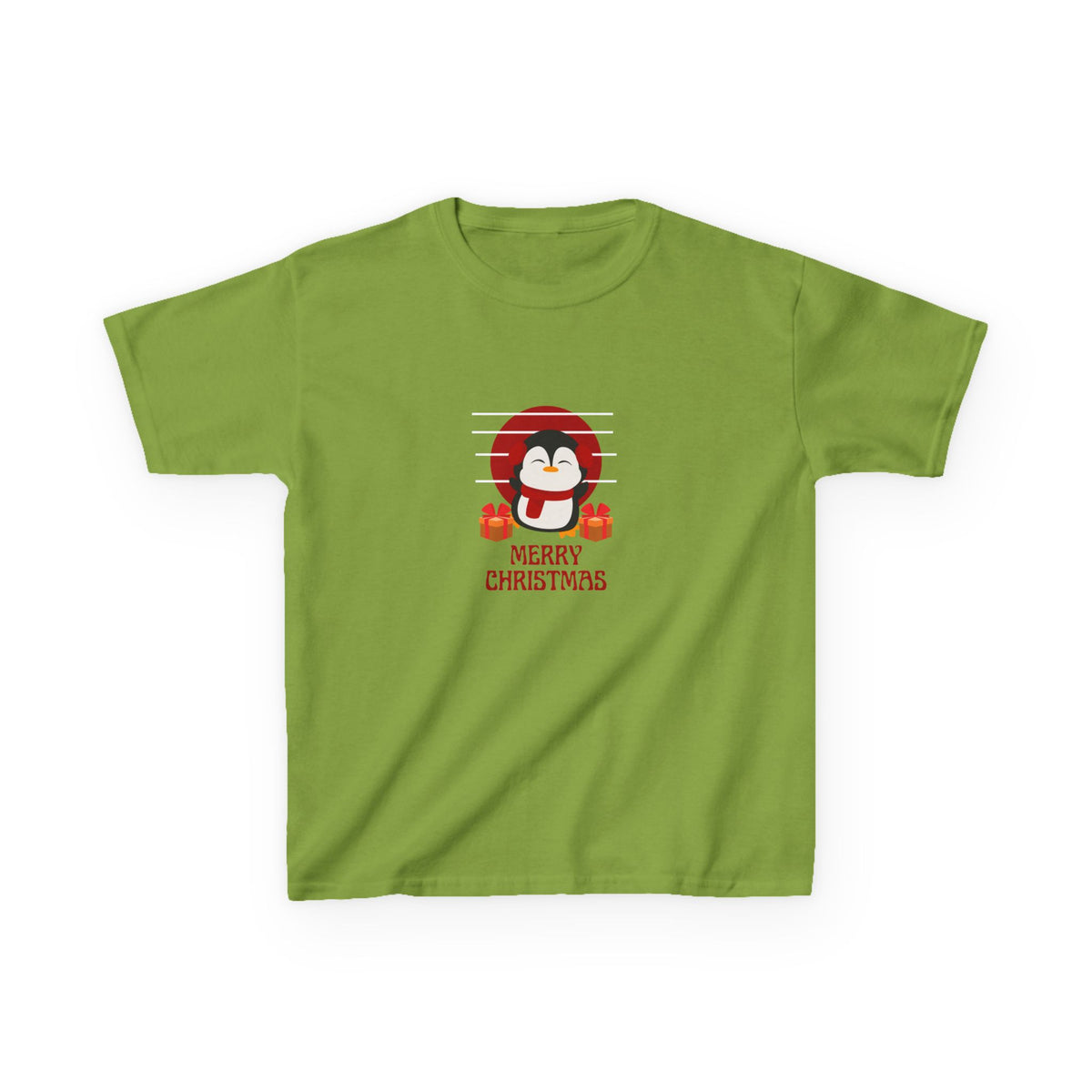 Merry Penguin - Youth/Kids Heavy Cotton Tee