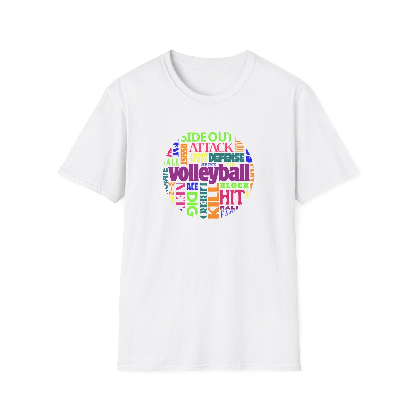 Volleyball Side out - Unisex Softstyle T-Shirt