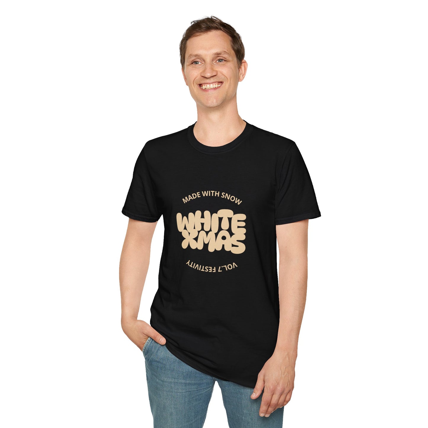 White Xmas - Unisex Softstyle T-Shirt