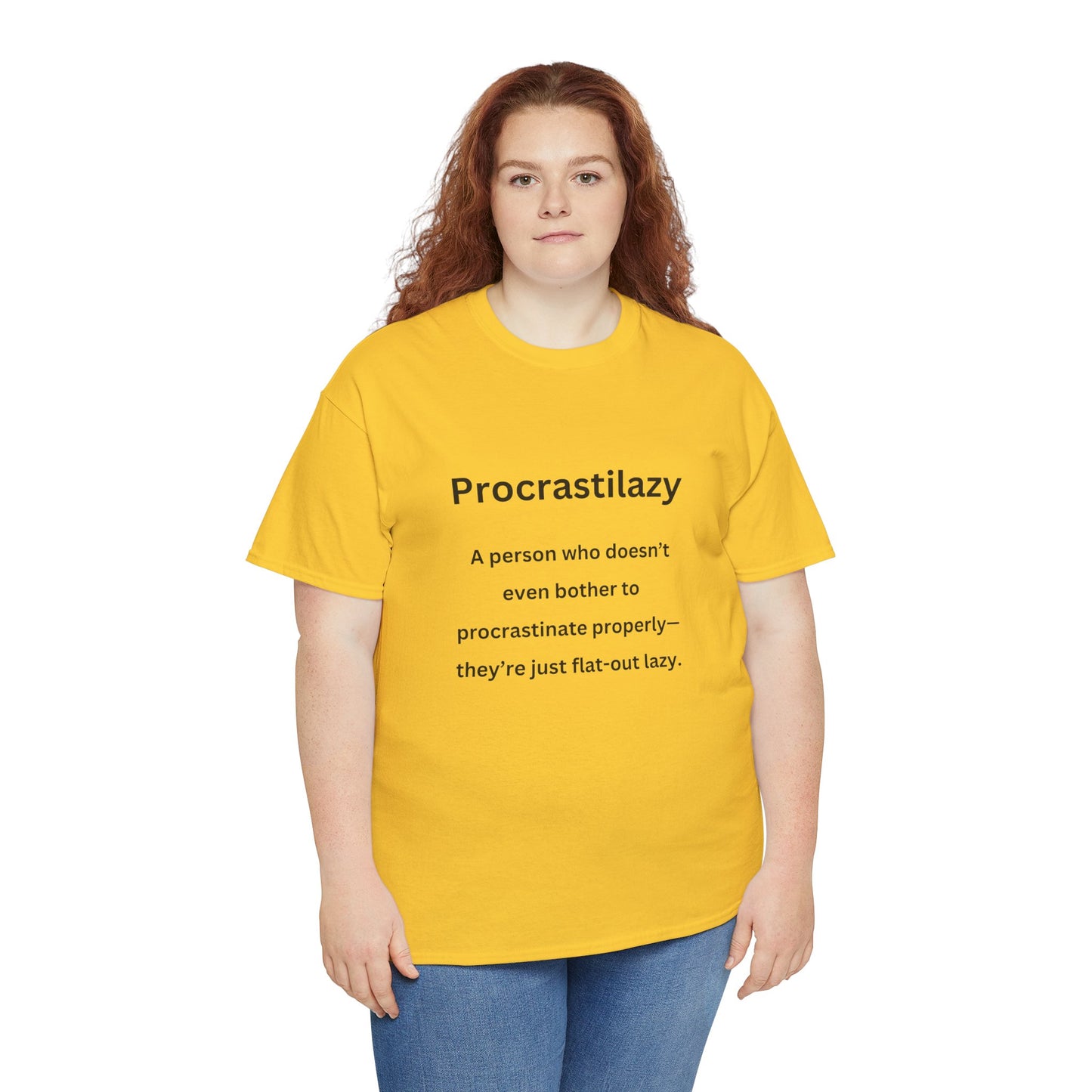 Procrastilazy - Urban Words - Unisex Heavy Cotton Tee