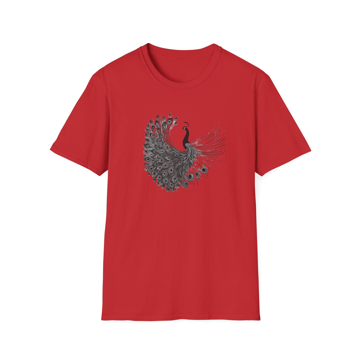 Peacock - Statement graphic - Unisex Softstyle T-Shirt