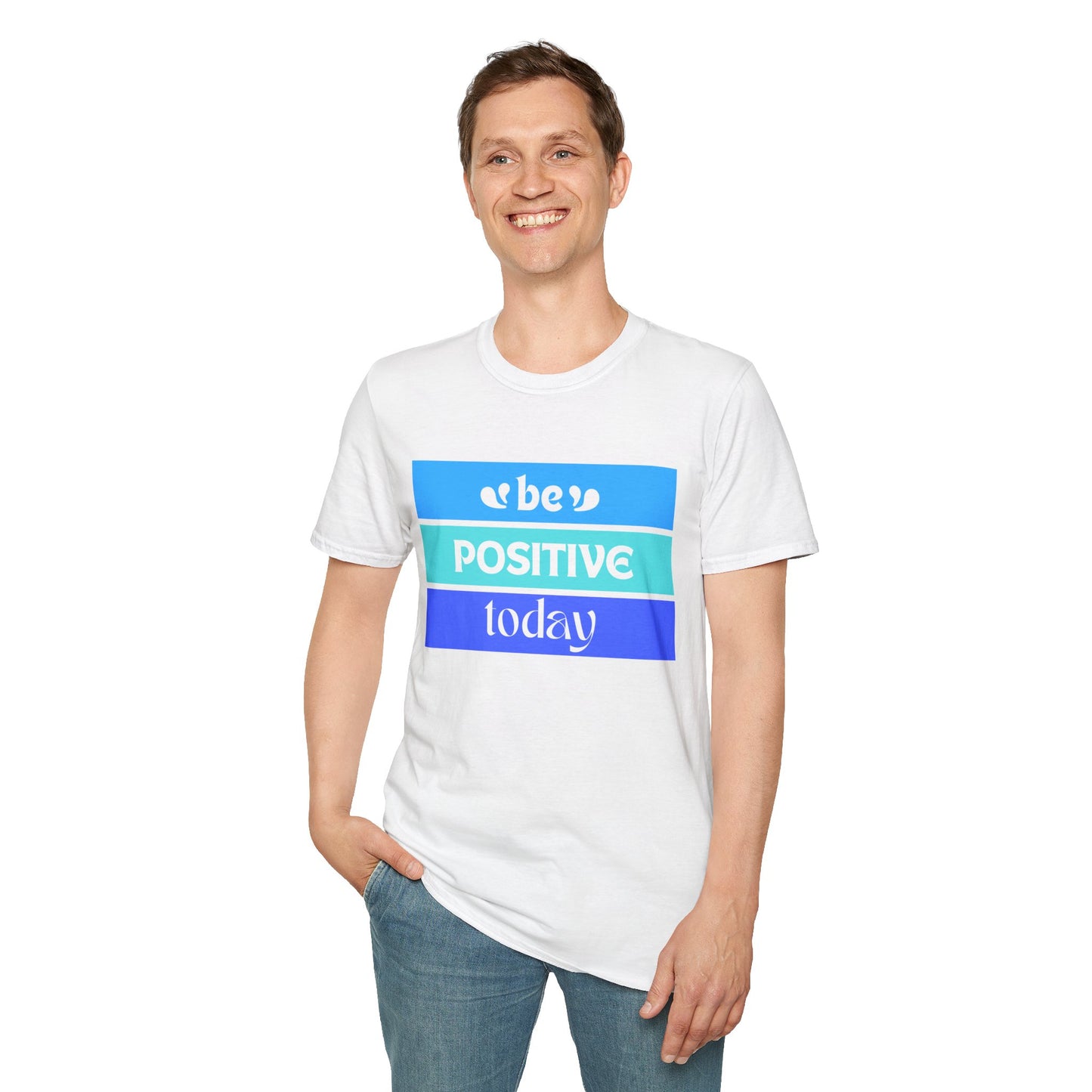 Be Positive Today (blue) - Unisex Softstyle T-Shirt