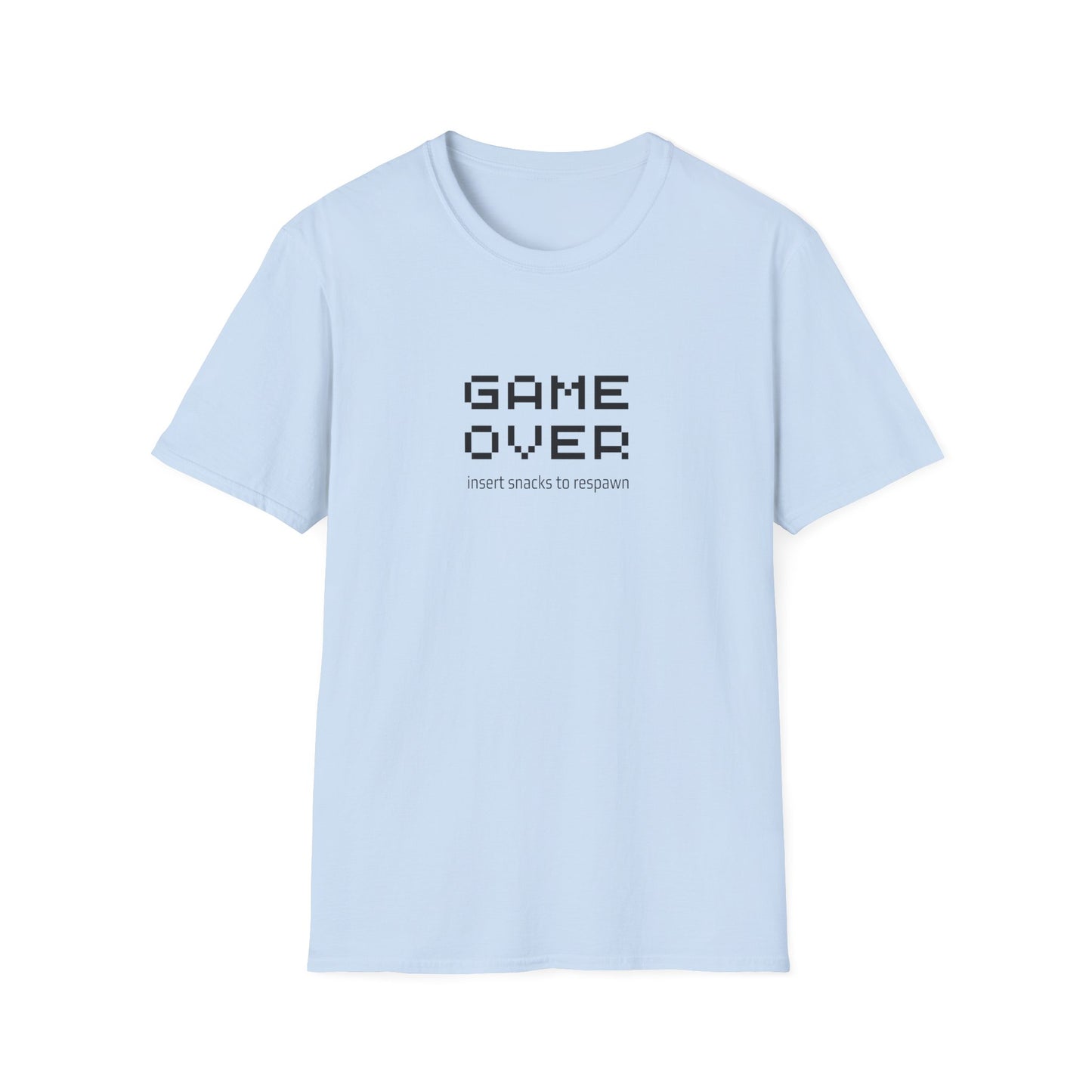 Game Over: Insert Snacks to respawn - Unisex Softstyle T-Shirt