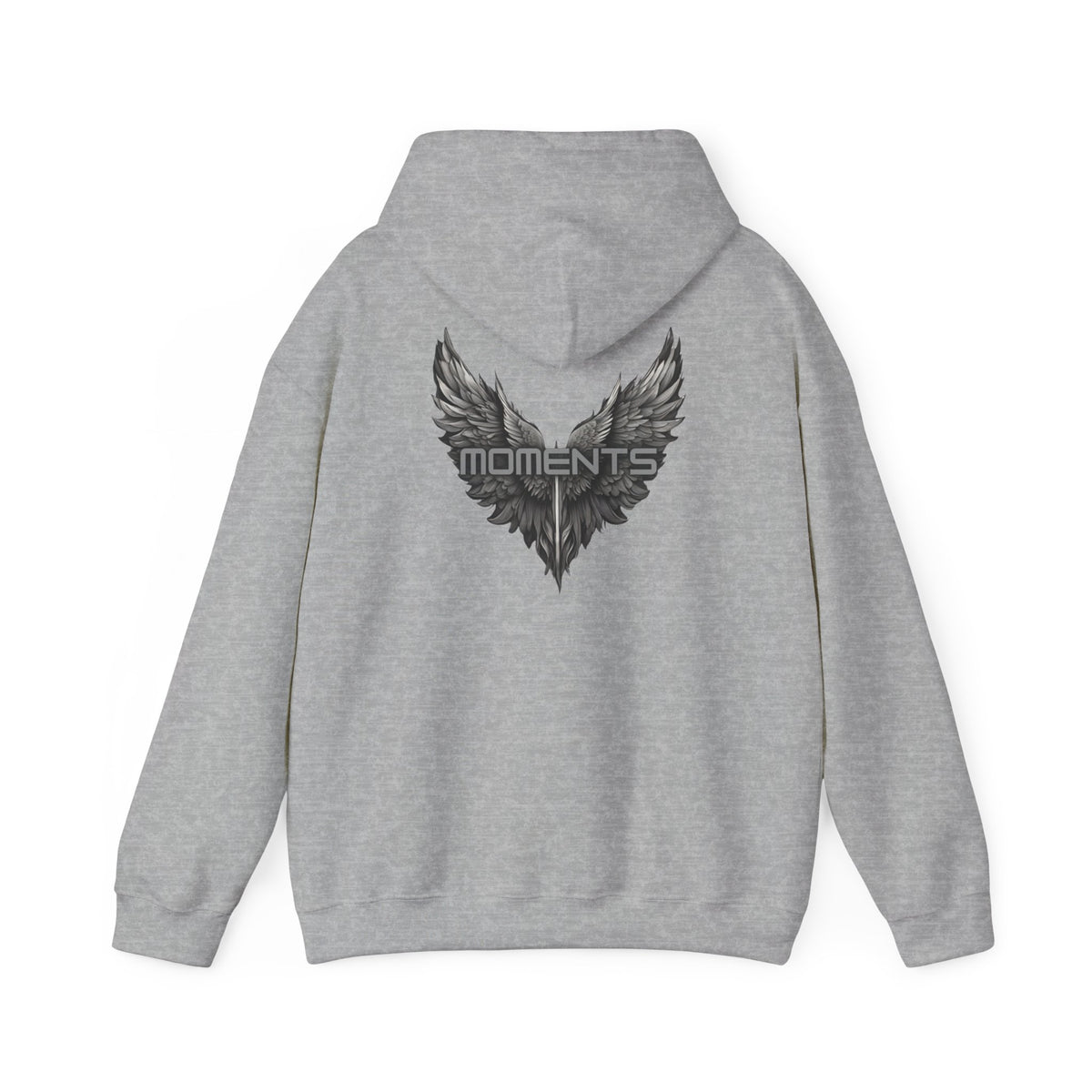 Moments (printed on back) - Statement Graphic - Unisex Heavy Blend™ Hooded Sweatshirt
