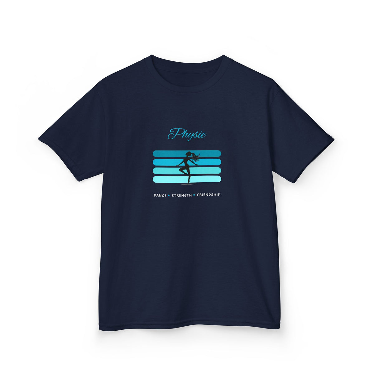 Physie. Dance. Strength. Friendship (teal) - Youth / Kids Heavy Cotton™ Tee