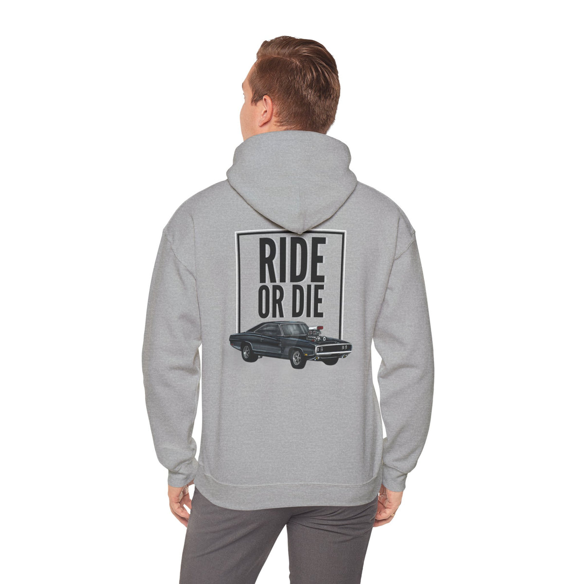 Ride or Die (printed on back) - Modern Vibes - Unisex Heavy Blend™ Hooded Sweatshirt