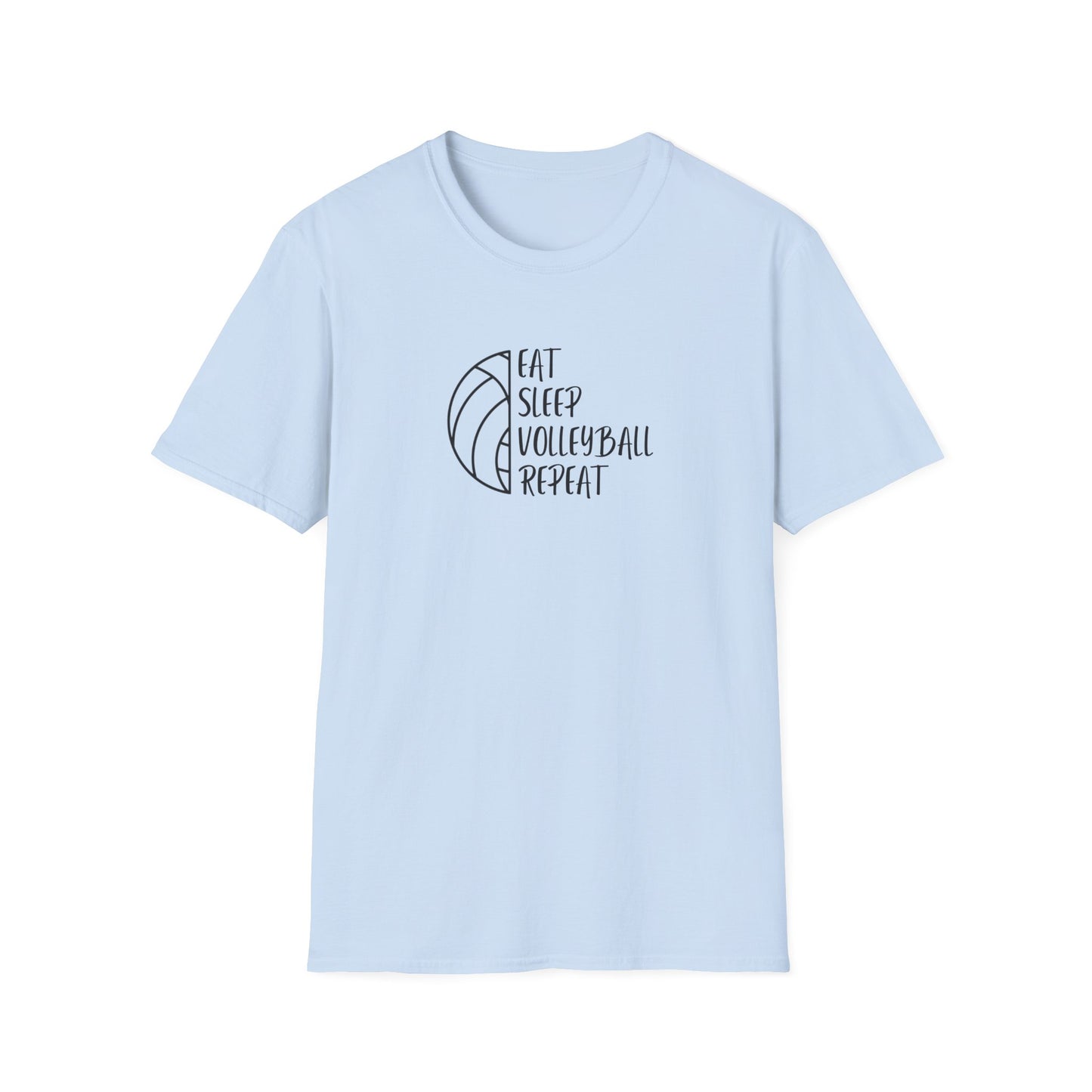 Eat Sleep Volleyball Repeat - Unisex Softstyle T-Shirt
