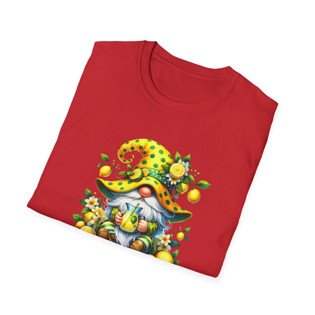 Summer Vibes Lemonade Gnome - Unisex Softstyle T-Shirt