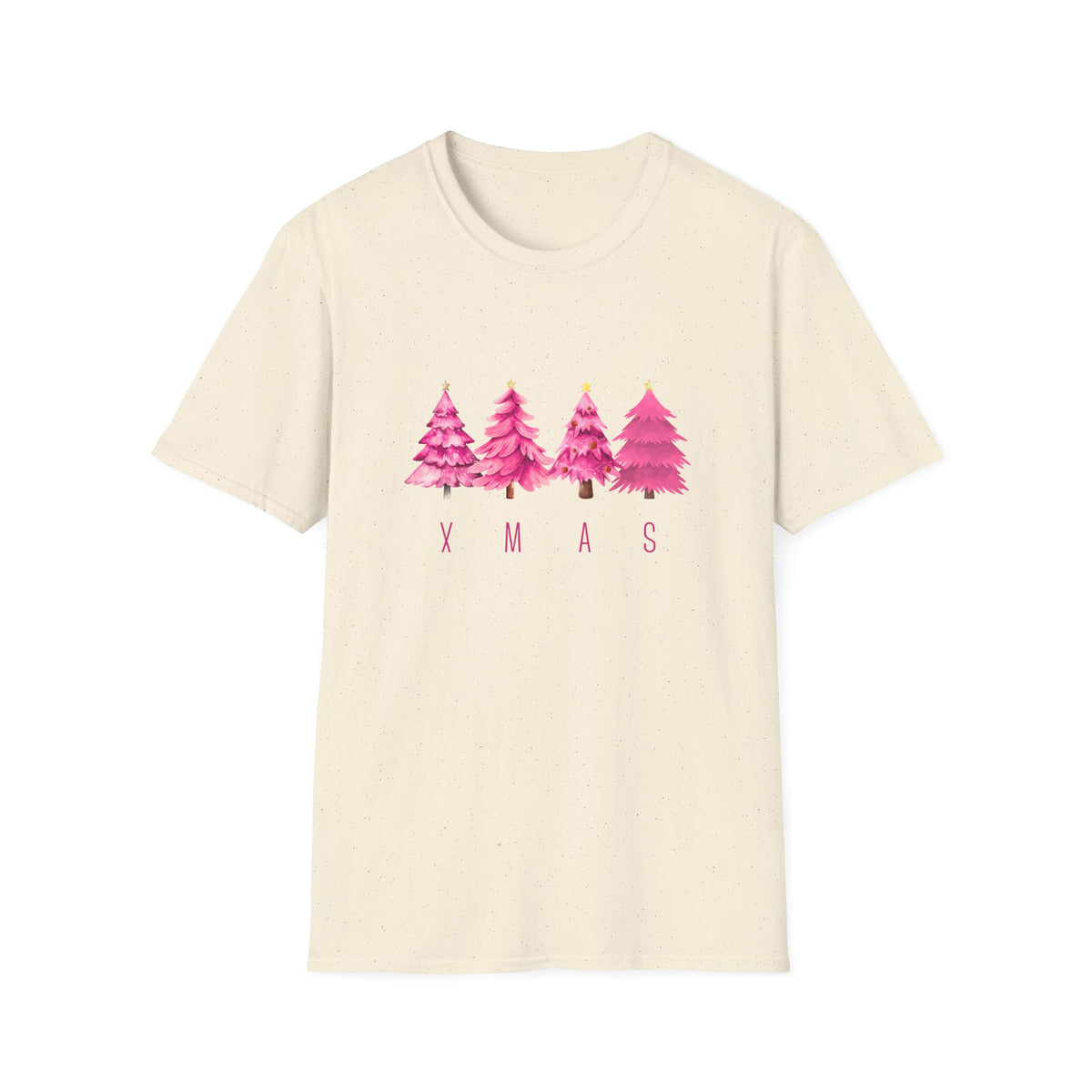 XMAS trees (pink) - Unisex Softstyle T-Shirt
