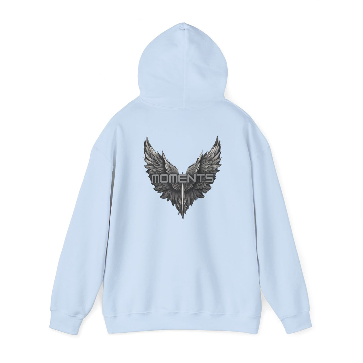 Moments (printed on back) - Statement Graphic - Unisex Heavy Blend™ Hooded Sweatshirt