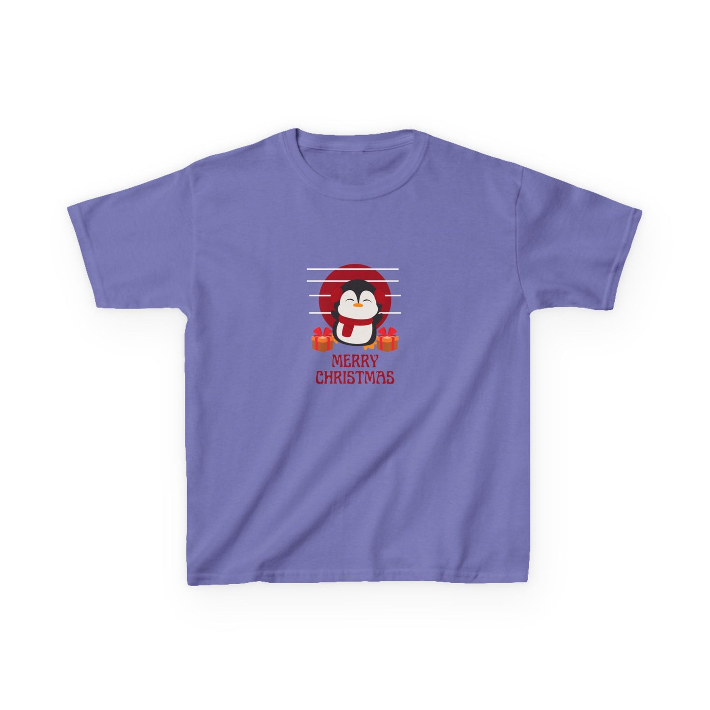 Merry Penguin - Youth/Kids Heavy Cotton Tee