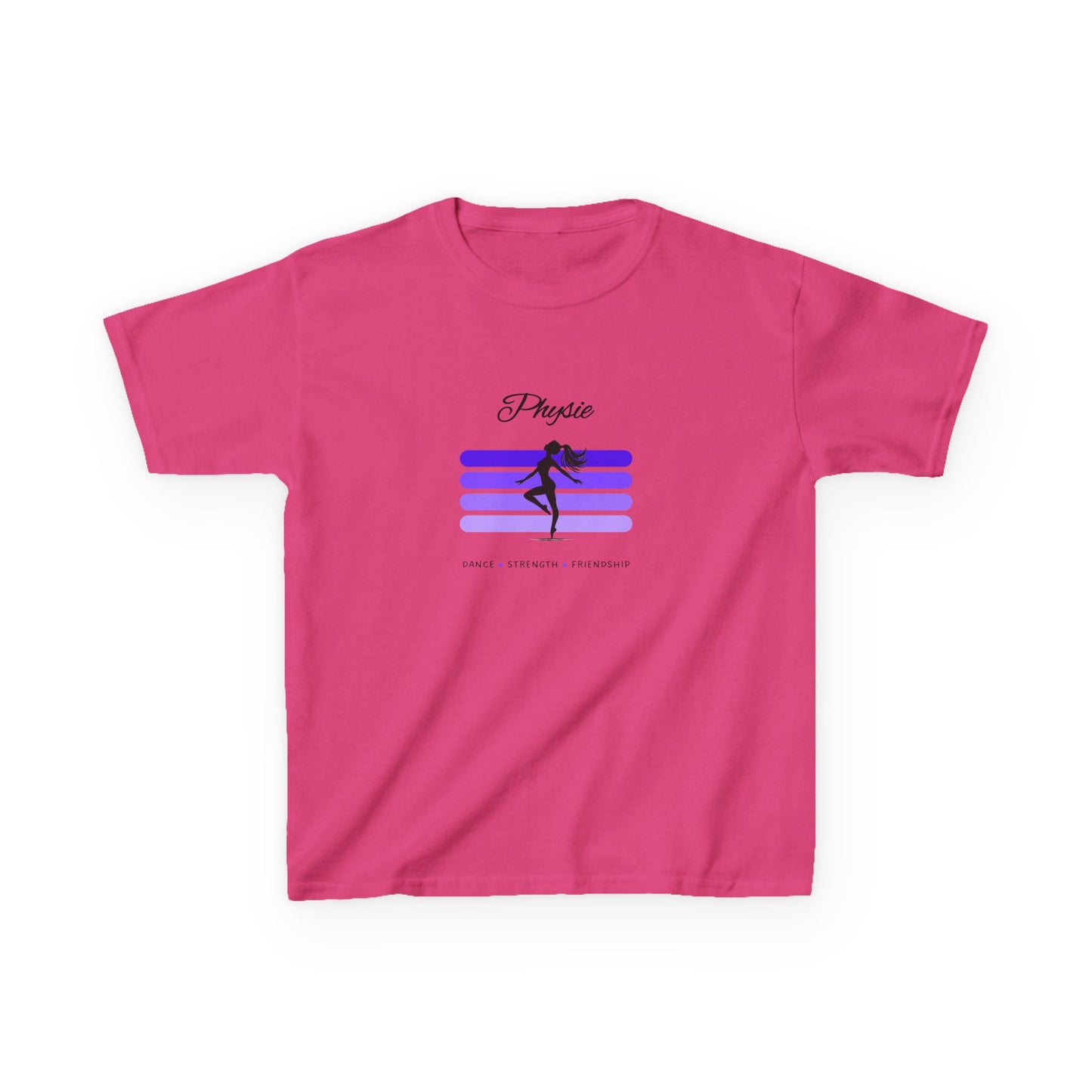 Physie. Dance. Strength. Friendship (purple) - Youth / Kids Heavy Cotton™ Tee
