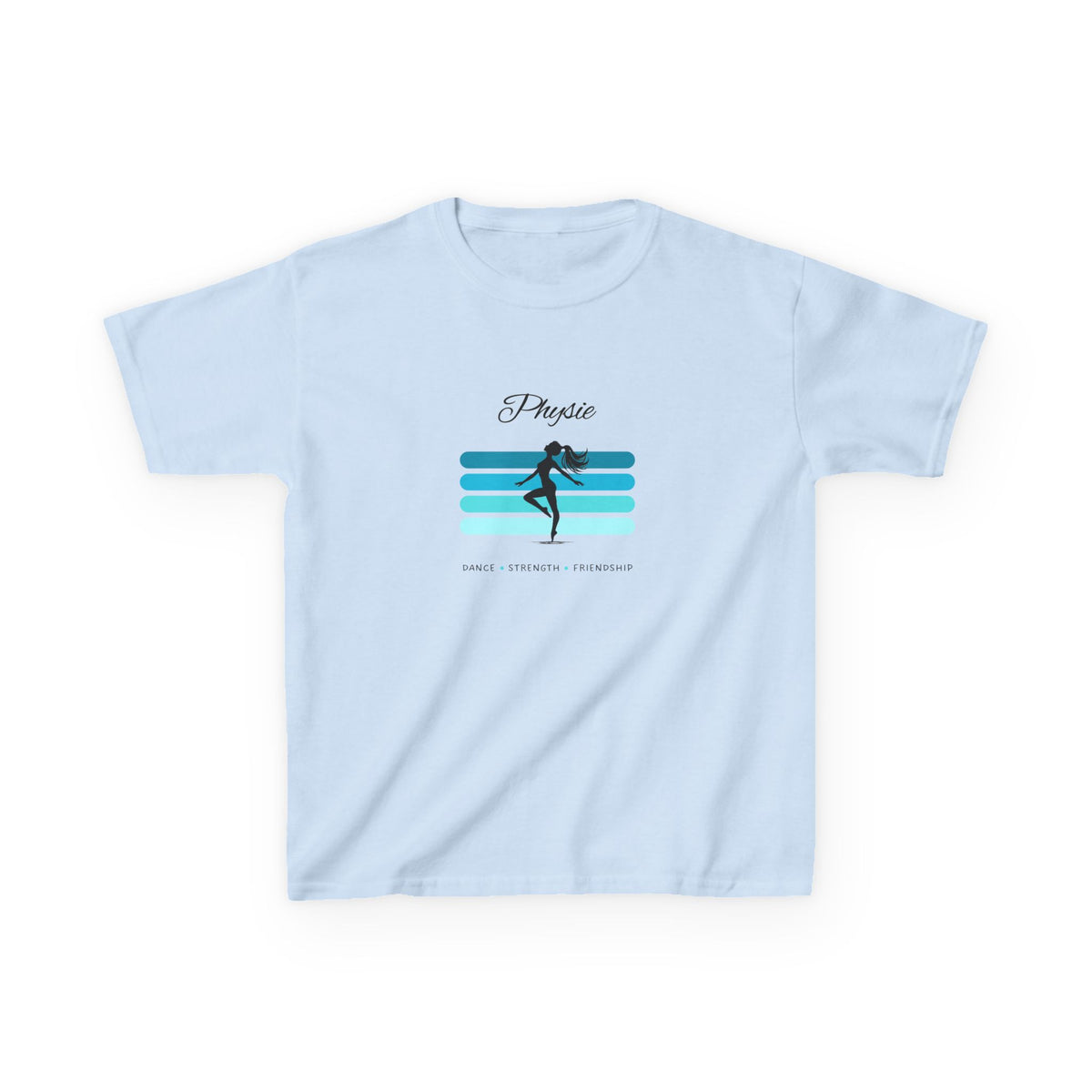 Physie. Dance. Strength. Friendship (teal) - Youth / Kids Heavy Cotton™ Tee