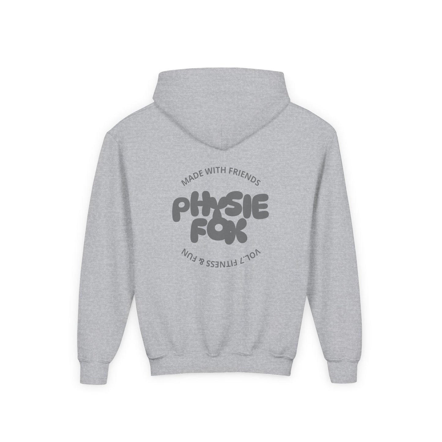 Physie fox (printed on back) - Youth Heavy Blend Hoodie