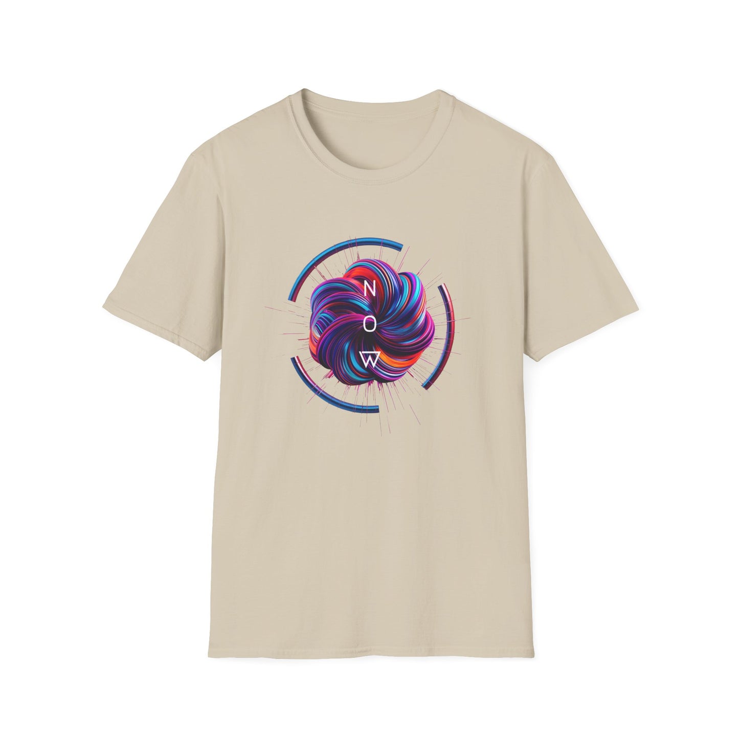 Now (swirl) - Unisex Softstyle T-Shirt