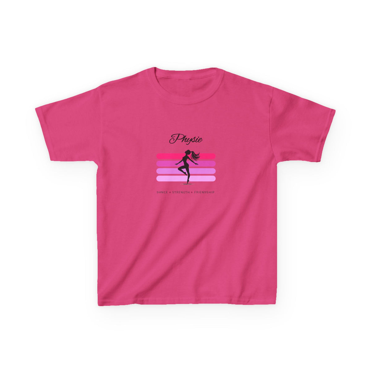 Physie. Dance. Strength. Friendship (pink) - Youth / Kids Heavy Cotton™ Tee