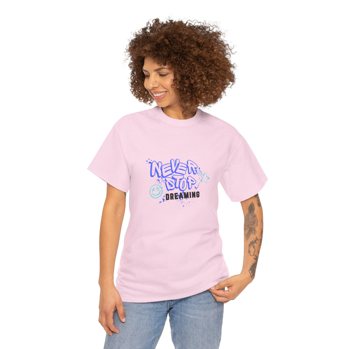 Never Stop Dreaming  - Unisex Heavy Cotton Tee